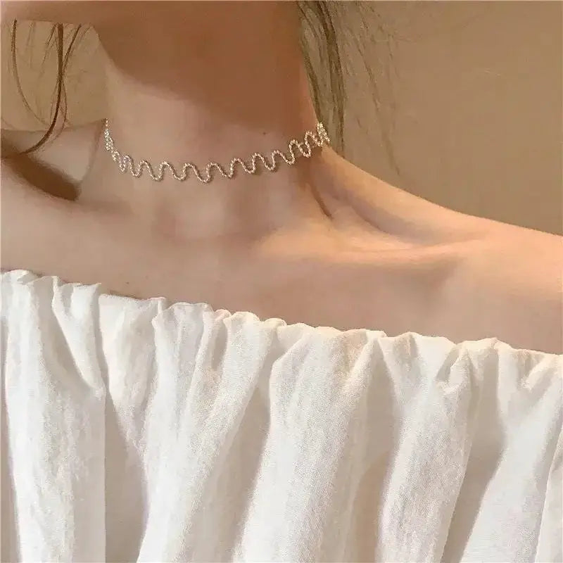 Vintage Butterfly Necklace For Women Golden Stainless Steel Snake Chains Choker With Charm Jewelry Gift