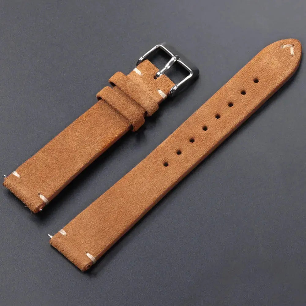 CalfskinCo Quick Release Suede Watch Strap For Seiko 18mm 20mm 22mm And Huawei GT3 GT4 14mm 16mm Calfskin Wristband