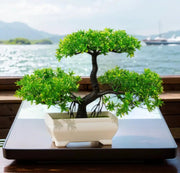 Artificial Bonsai Small Tree Simulation Potted Plant Tabletop Decor Ornament For Home Garden Hotel - Simples Market