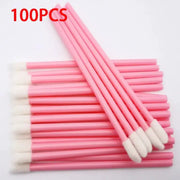 GlamKit 100 Pcs Disposable Cosmetic Brushes Set For Lip Eyelash Extensions Mascara And Lipstick