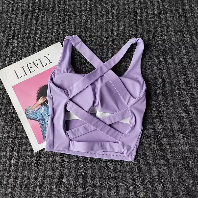 FlexFit Women Push Up Sports Bra Top for Yoga Running and Fitness Breathable Seamless Support