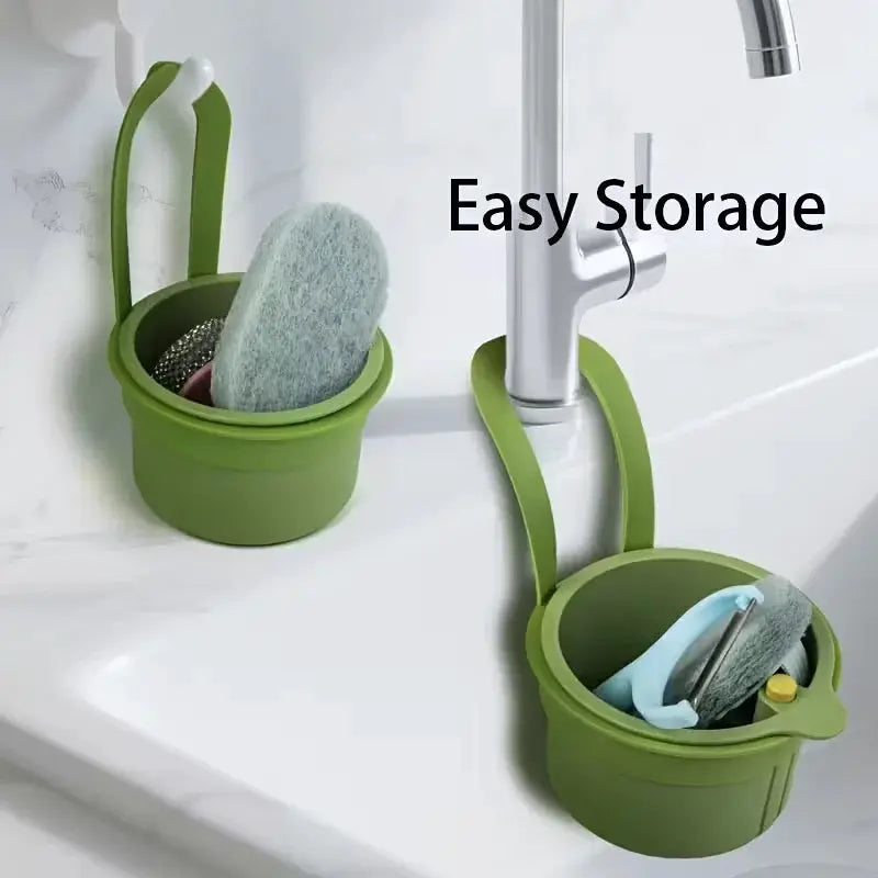 Multi Functional Food Strainer Sink Organizer For Kitchen And Bathroom Use With Efficient Drainage And Storage Solution