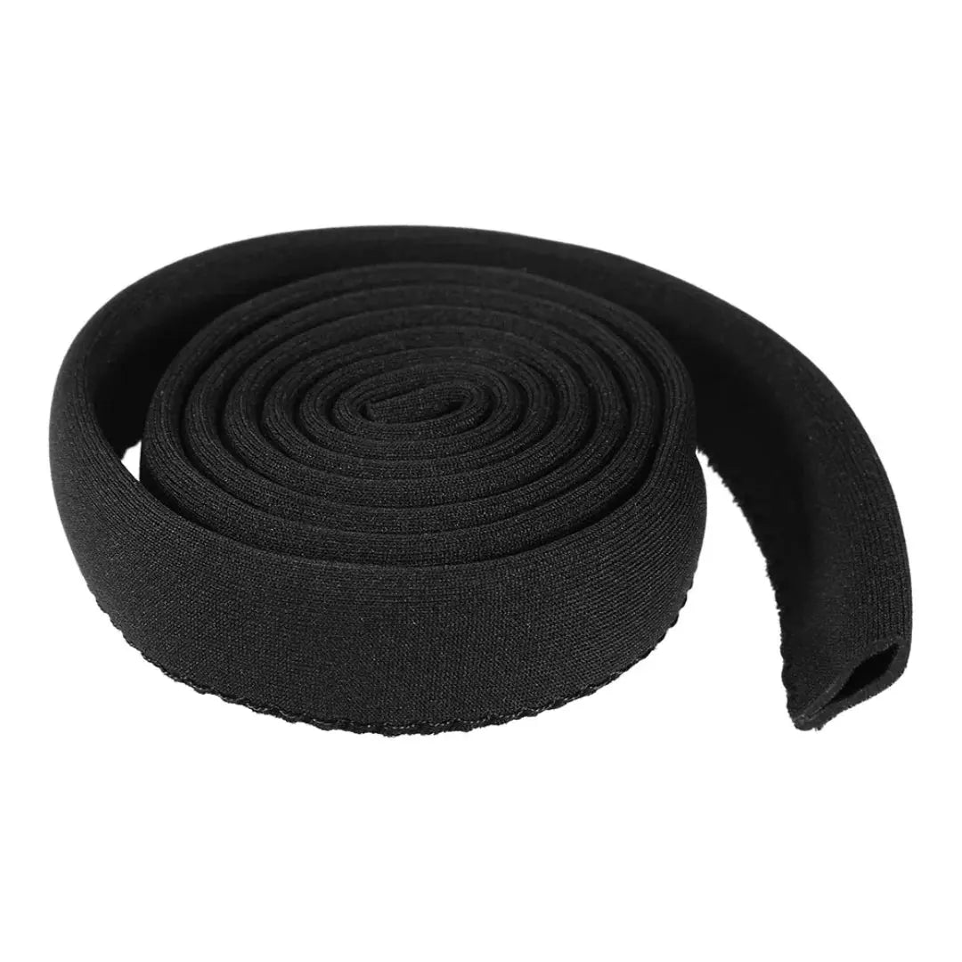 Water bladder tube cover, black fabric insulation sleeve for hydration tubes