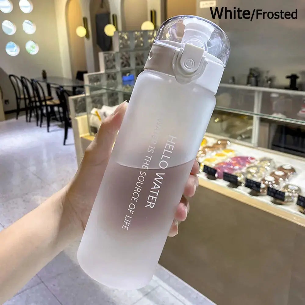 Sports Transparent Water Bottle 780ml Portable Gym Travel Clear Leakproof Drinking Bottle Frosted