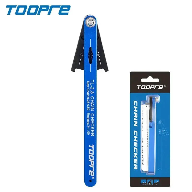 TOOPRE Bicycle Chain Wear Measuring Device and Stretch Detection Ruler for Mountain and Road Bikes
