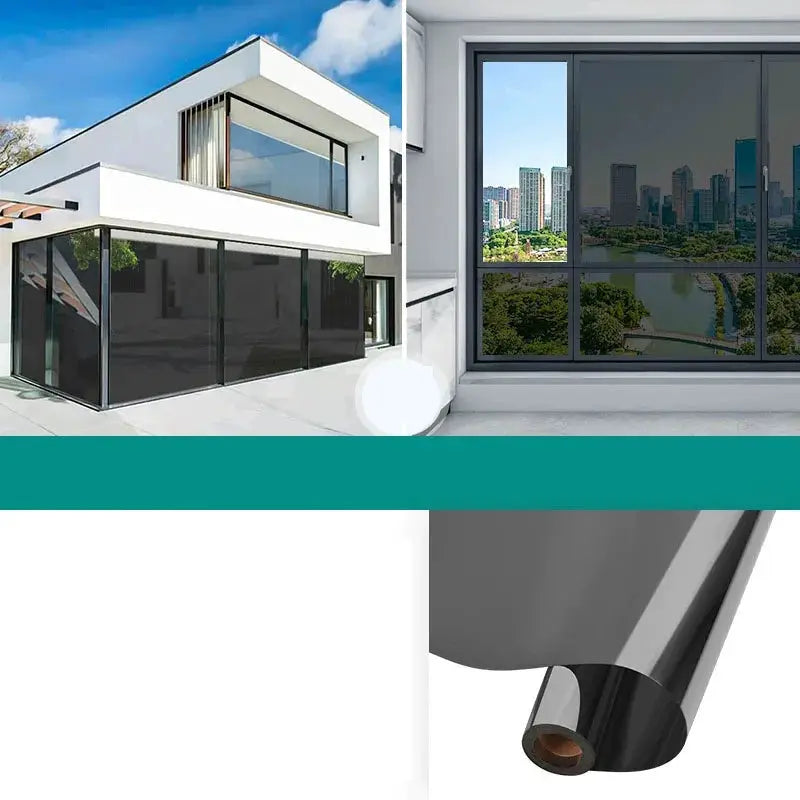 Household Insulated Glass Film For Windows Privacy Protection And Sun Protection One Way Mirror Window Film