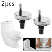 2x Toilet Seat Hinges Soft Close Quick Release Heavy Duty Stainless Steel Hinge Pair For Toilet Accessories Vibratit