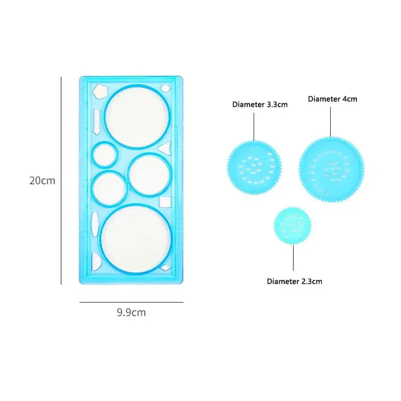 Geometry Spirograph Drawing Kit With Flower Stencil Templates For Kids Educational Art Toy