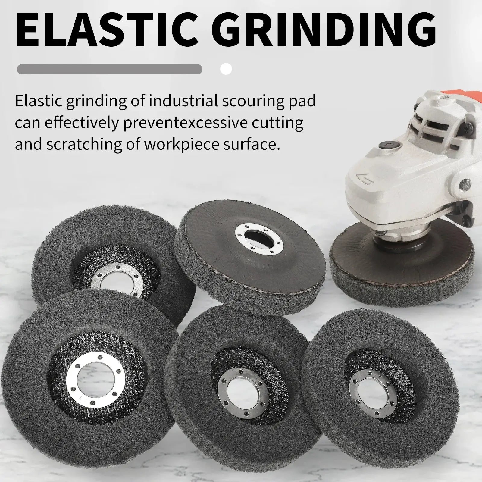 DBSAFE Nylon Fiber Flap Polishing Wheel Disc 4 4.5 5 Inch 800 Grit For Angle Grinder Wood Metal Buffing