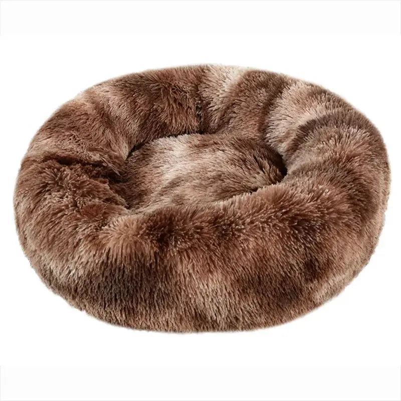 40-90cm Round Pet Bed In 6 Sizes For Large Dogs And Cats Super Soft Plush Bed For Winter Warmth