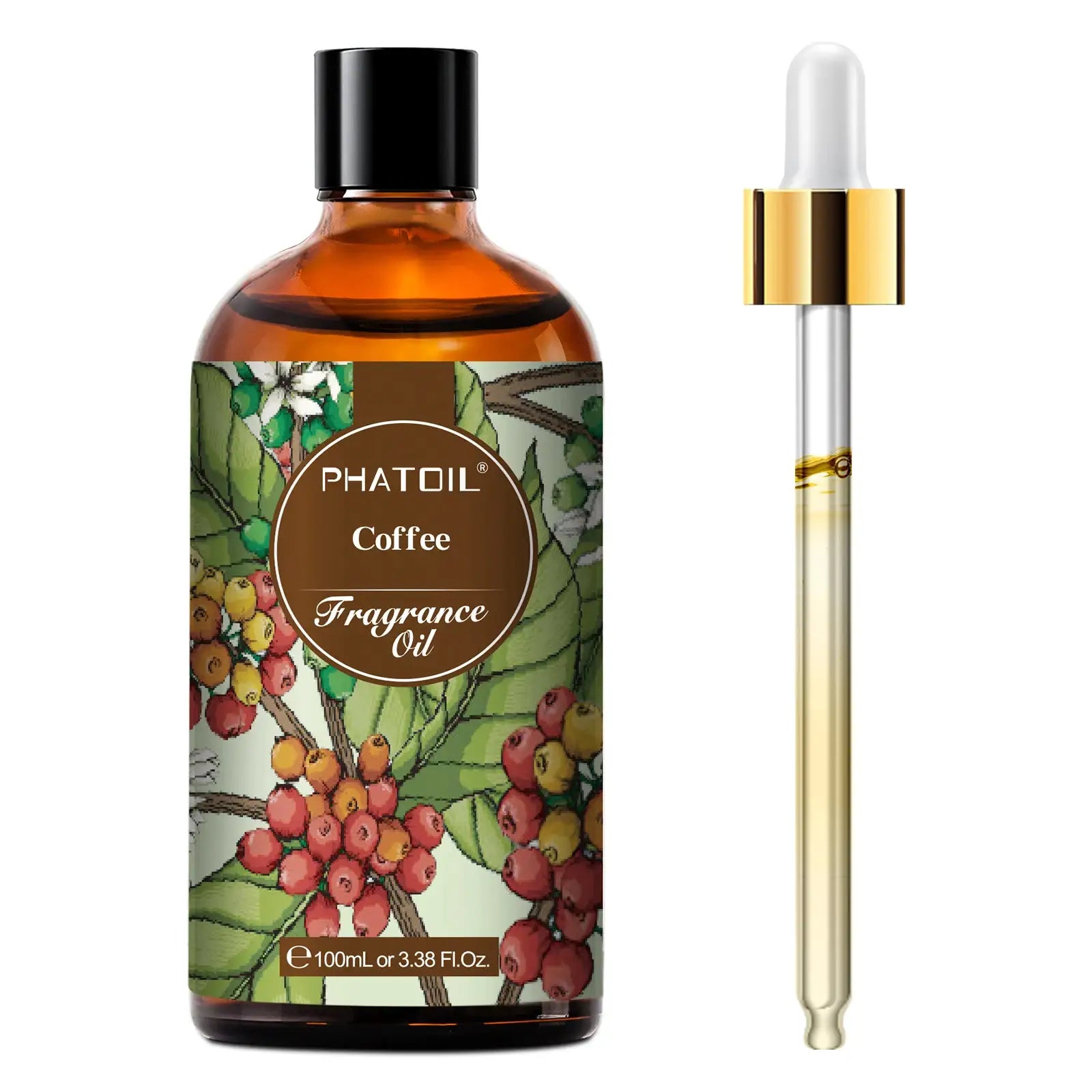 PHATOIL 100ml Fragrance Oils Set With Dropper White Musk Orange Blossom Bubble Gum Baby Powder Coffee For Aromatherapy