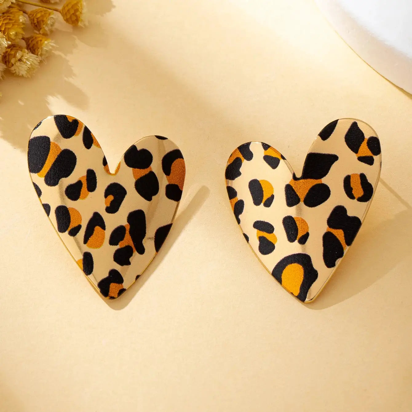 Smooth Irregular Heart Shaped Earrings For Women Elegant Stud Jewelry For Everyday And Vacation Wear