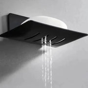 Apex Homeware Carbon Steel Soap Box Wall Mounted Non Perforated Base Rust Resistant Bathroom Soap Holder