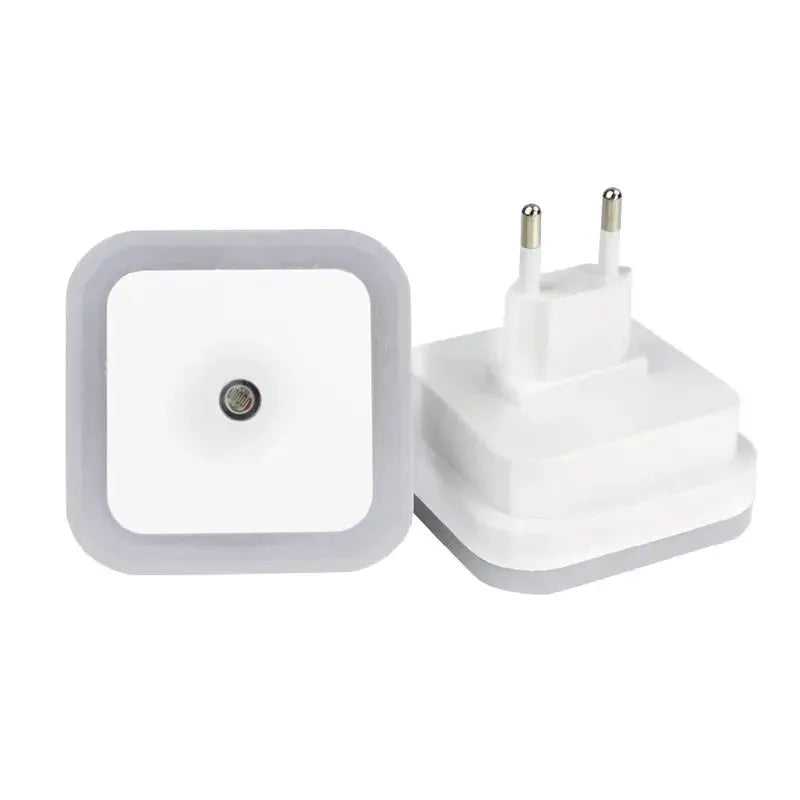 LumaNova Wireless Sensor LED Night Light EU Plug Mini Square Auto On In Darkness Low Power Zero Point Five Watt