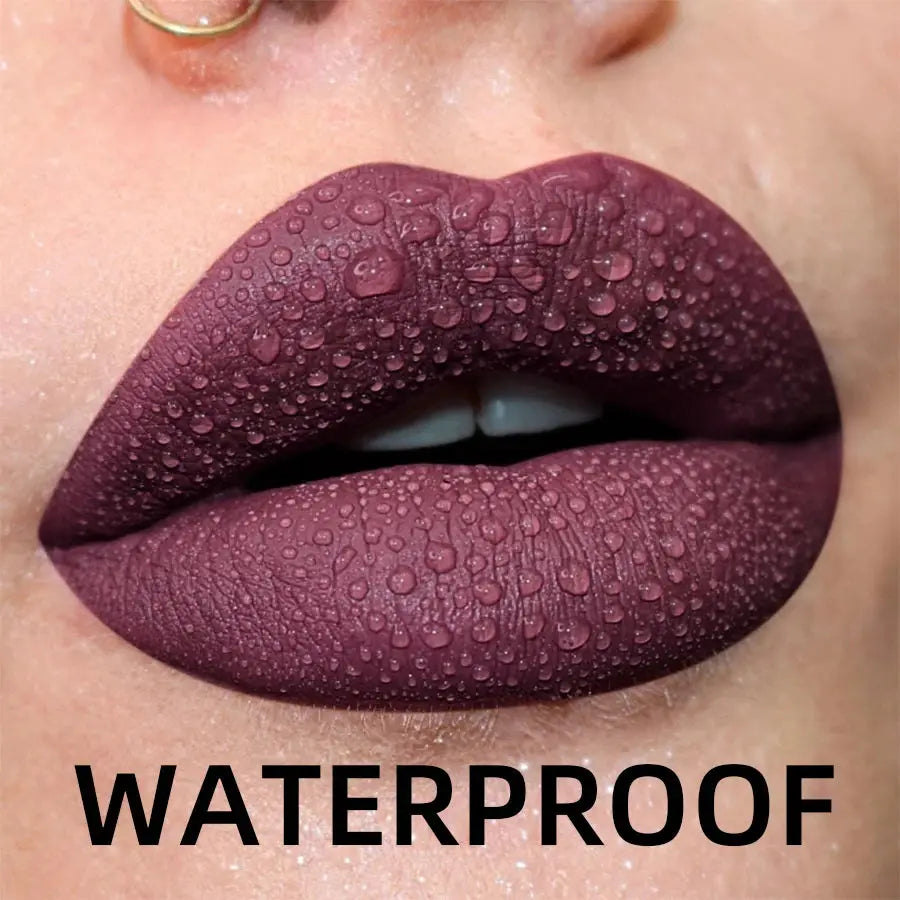 19 Colors Matte Velvet Lip Gloss Waterproof Long Lasting Liquid Lipstick With Nude Red Lip Tint And Lip Glaze