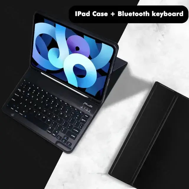 Candy Color Bluetooth Keyboard Case With Magnetic Leather Stand For iPad 10.2 Inch Gen 7 8 9 10 Pro Air Mini 5 6