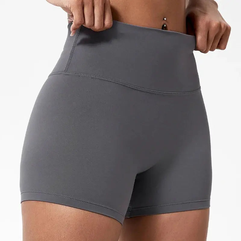 Hearuisavy Womens Running Shorts Compression High Waist Buttock Lift Leggings For Cycling Yoga Breathable Fitness Gear