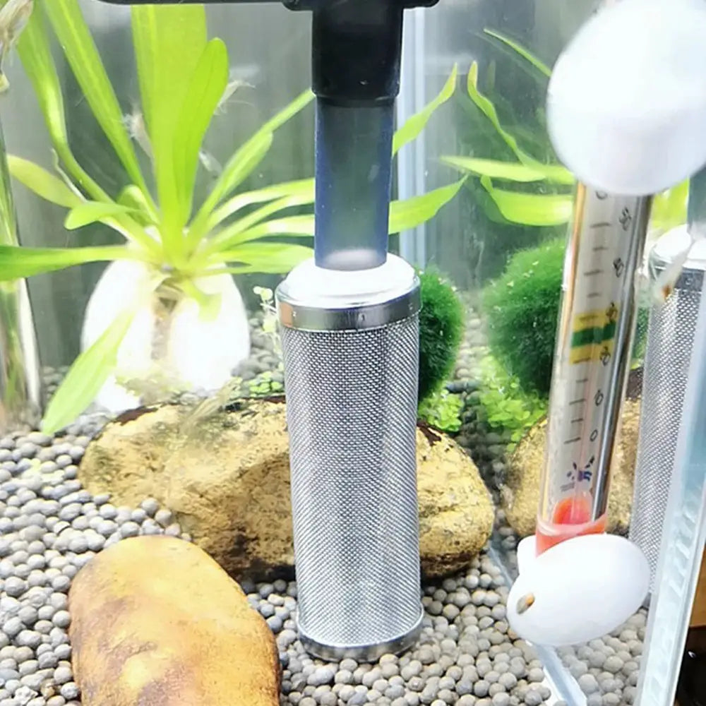 Stainless Steel Water Inlet Protective Sleeve For Aquarium Filter And Water Inlet Screen Sleeve 1 Piece