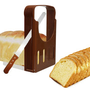 Niceyard Toast Bread Slicer Stand Plastic Foldable Loaf Cutter Rack Cutting Guide Slicing Tool Bakeware