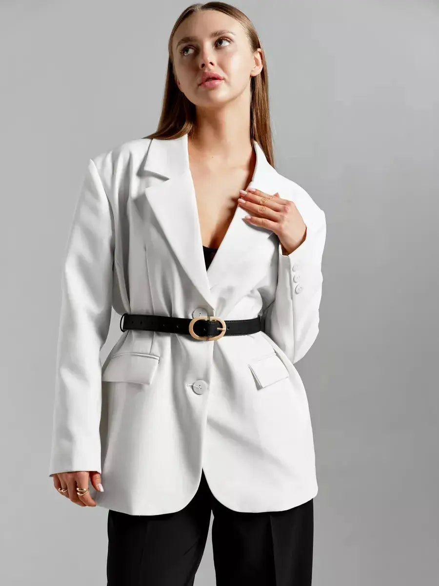 Women's Alloy Needle Buckle PU Leather Belt With Simple Modern Design For Daily Casual Wear