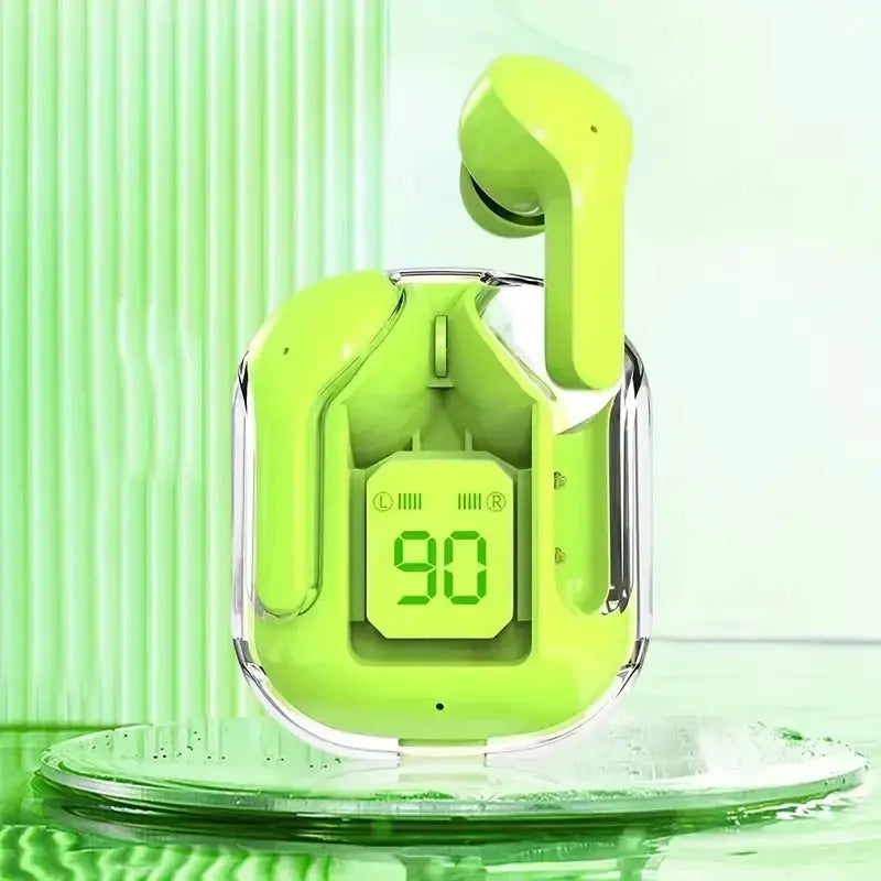 Xiaomi Original T2 Wireless Bluetooth Earphones With Transparent Design And LED Power Display HiFi Stereo Sound