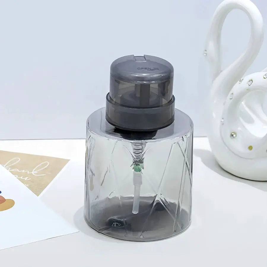 PureCare Refillable Lockable Pump Dispenser For Travel Nail Care And Makeup Remover Bottle