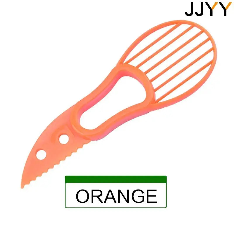 JJYY 3 In 1 Avocado Slicer Pitter Cutter Pulp Separator Plastic Knife Kitchen Tool
