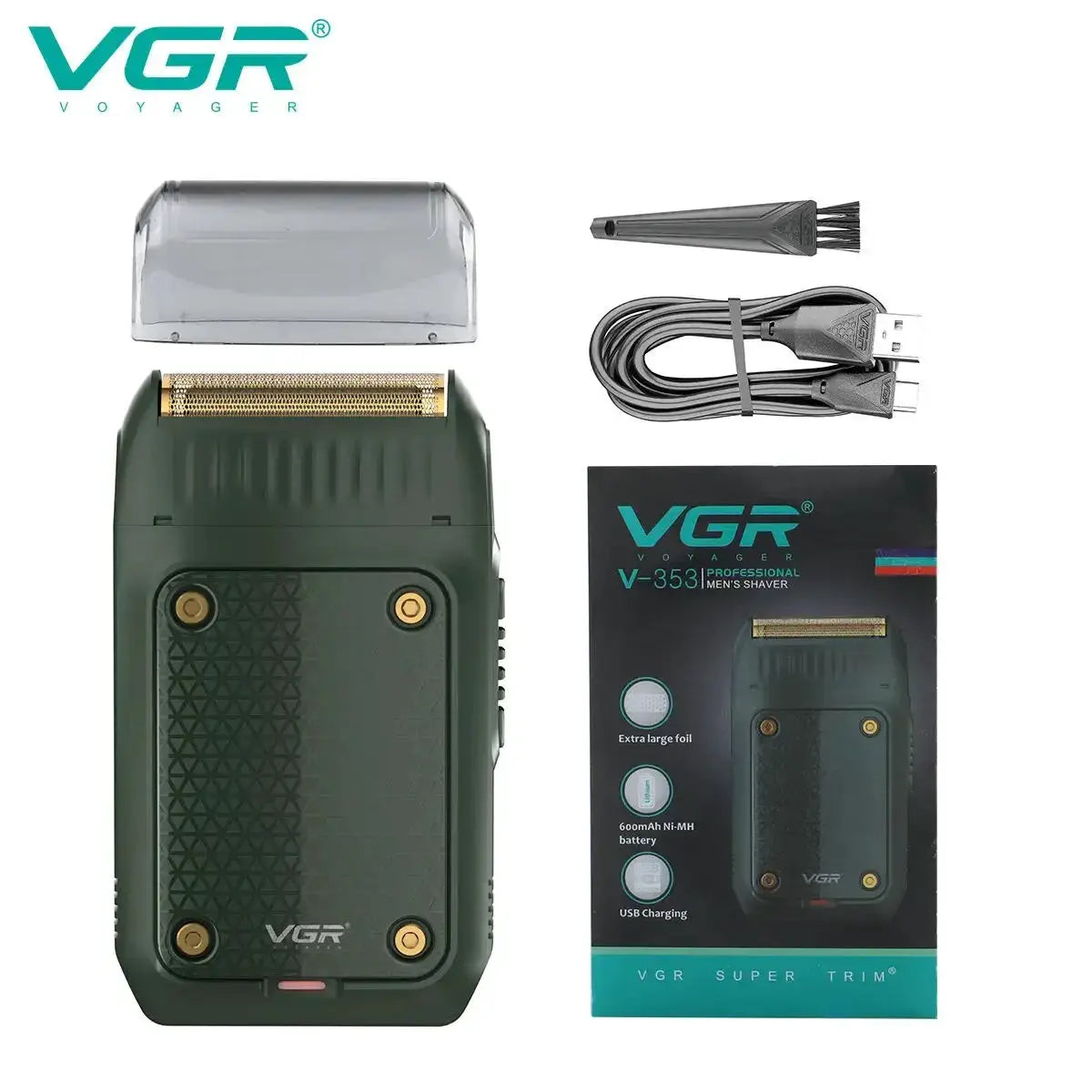 VGR V353 Shaver Professional Electric Shaving Machine For Men Rechargeable Wet And Dry Portable