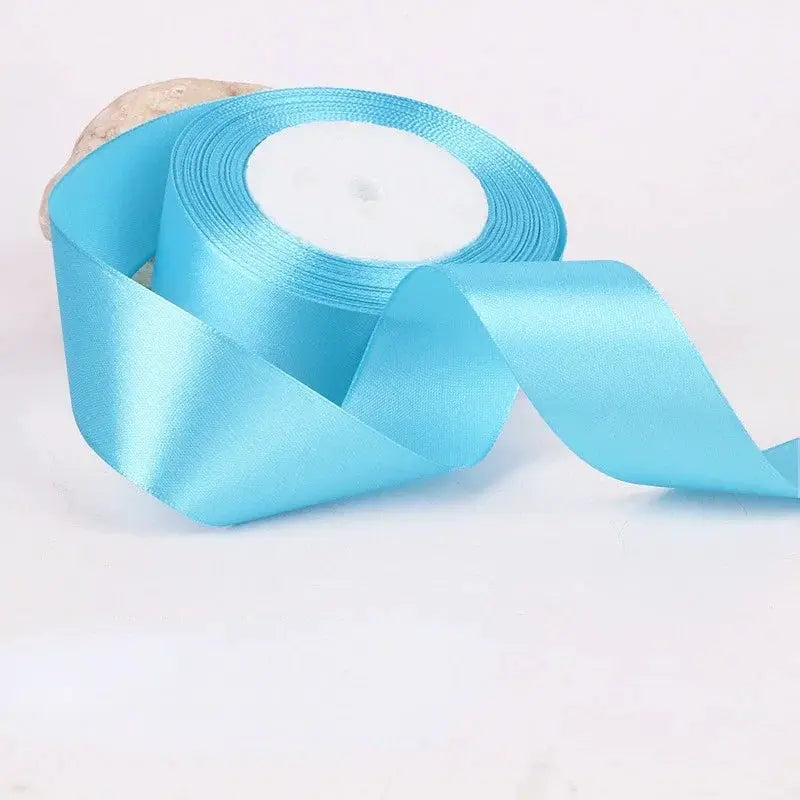 22 Meters Satin Ribbon Assorted Colors 6mm Wide 100 Percent Polyester Gift Wrap Craft Bow