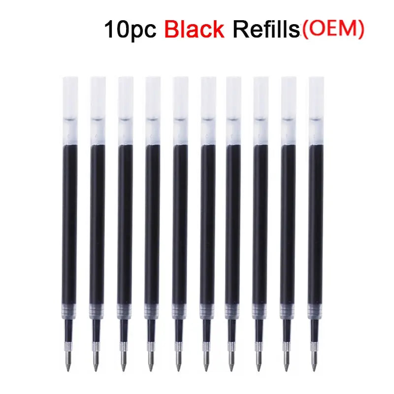 KACO 0.5mm MIDOT gel ink pen refills, black, 10pc by Simples Market