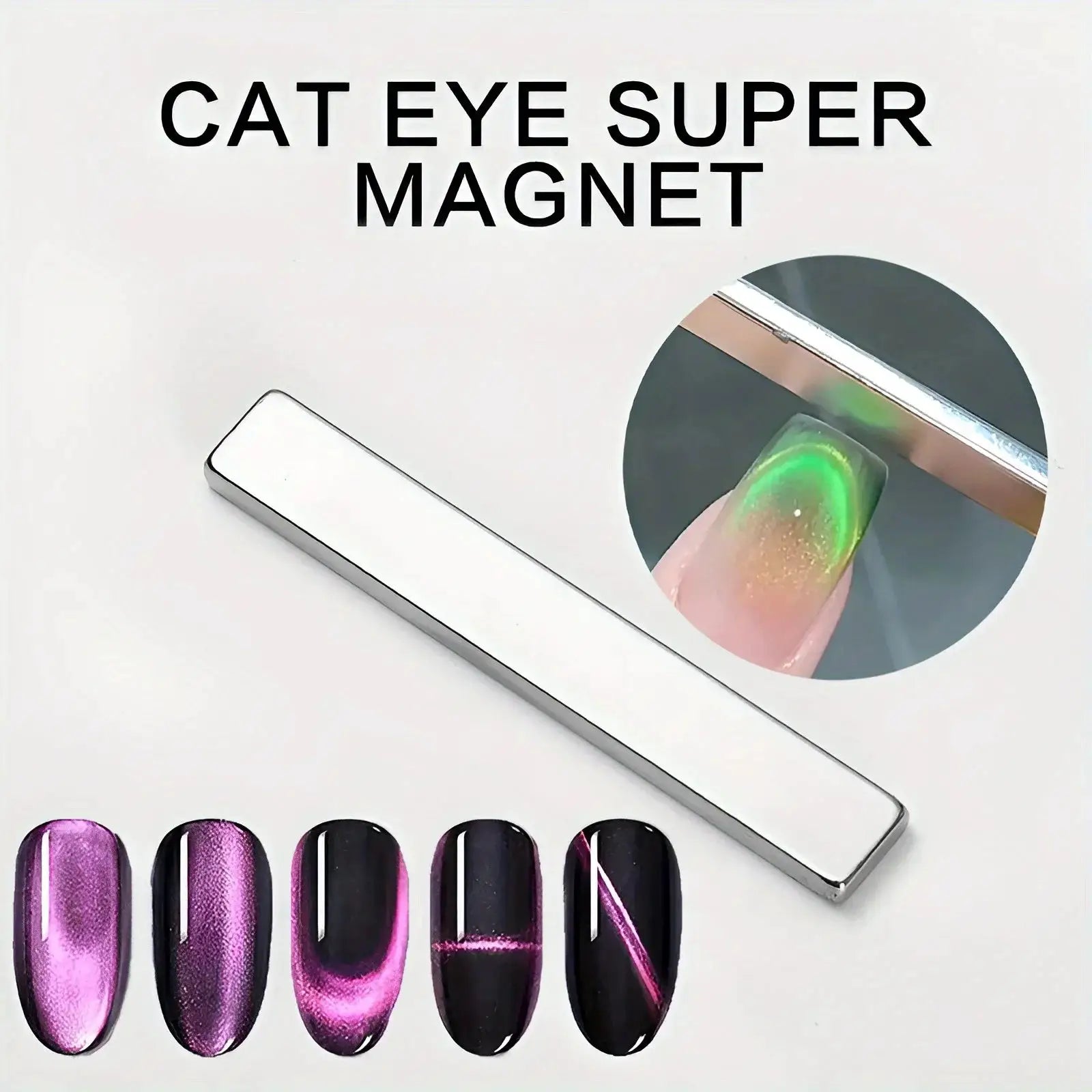 Nail Art Pro Magnetic Pen 3D Cat Eye Wand Dual End Magnet For Precise Gel Polish Effects