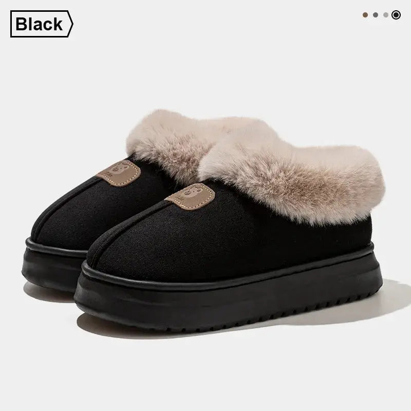 CozyNest Fleece Lined Winter Slippers for Men and Women Ankle Coverage Thick EVA Sole for Indoor Outdoor Warmth