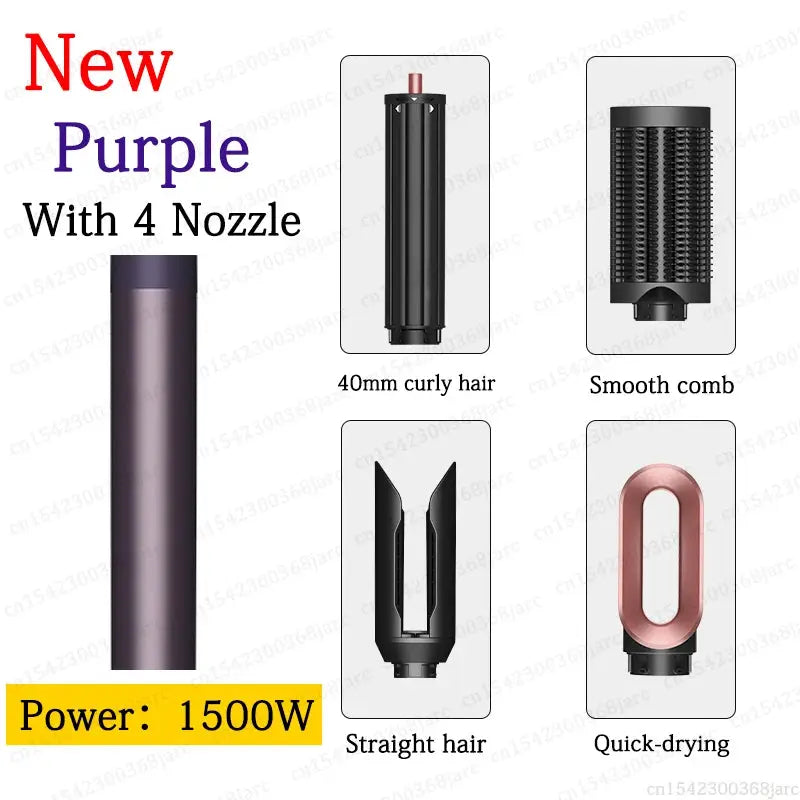 SenCiciMen X9 Multi Hair Styler with 4 attachments, purple, 1500W