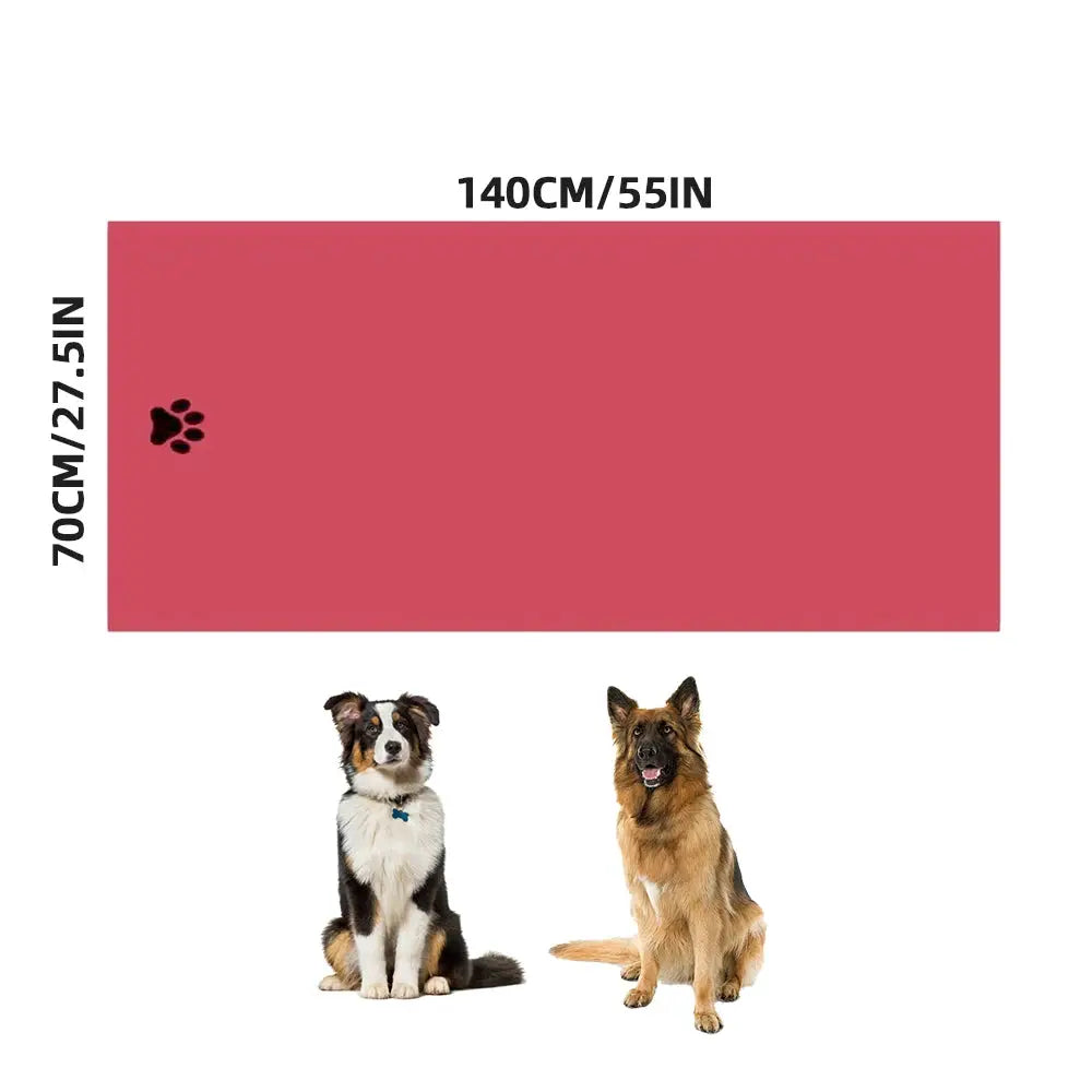 Three Size Options Microfiber Pet Bath Towel Embroidered Super Soft Absorbent for Cats and Dogs Grooming Supplies