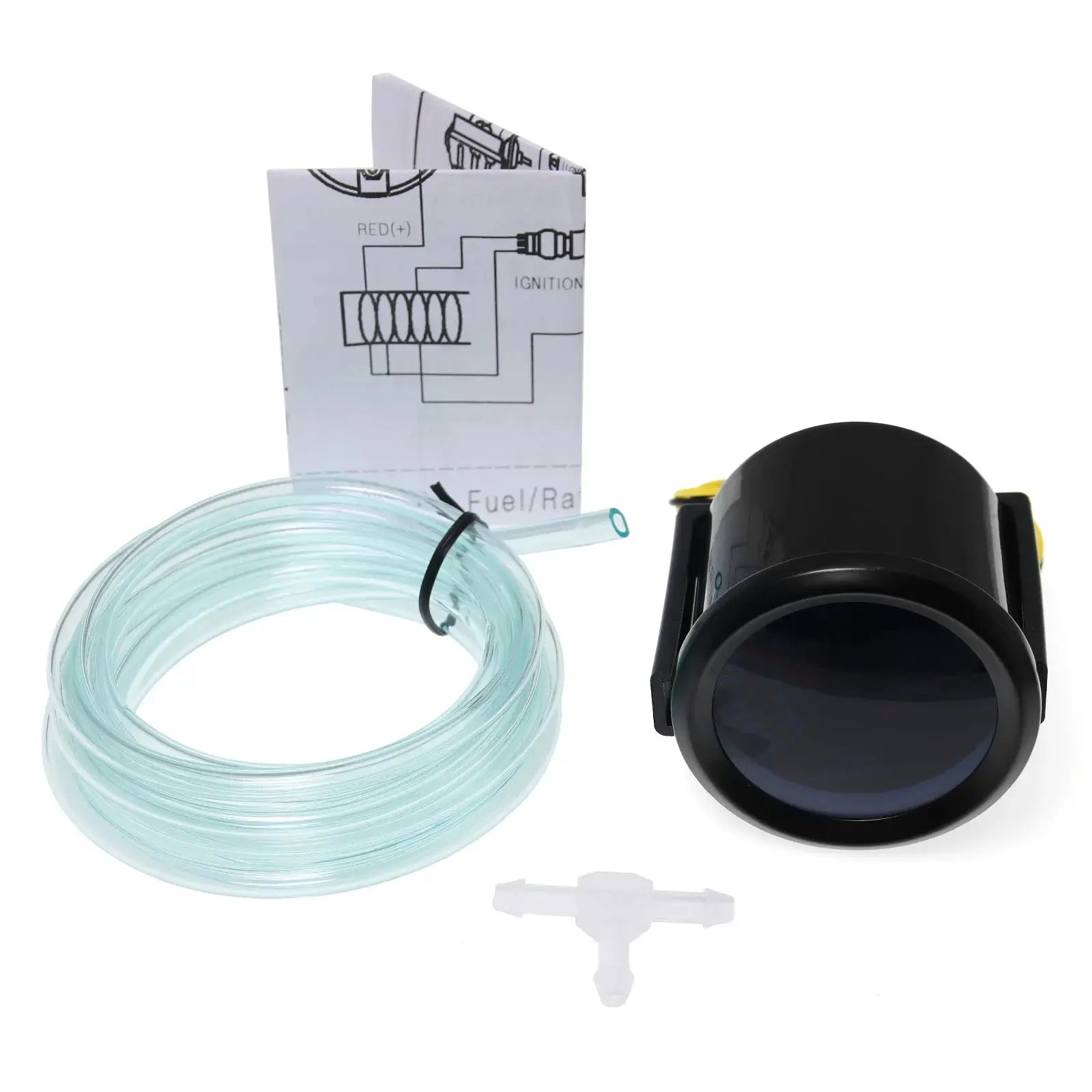 Simples Market 52mm tachometer gauge kit with clear tubing and fittings
