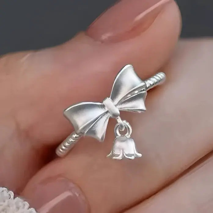 925 Sterling Silver Love Heart Ring With Hanadama Pearl For Women Gift Jewelry Birthday