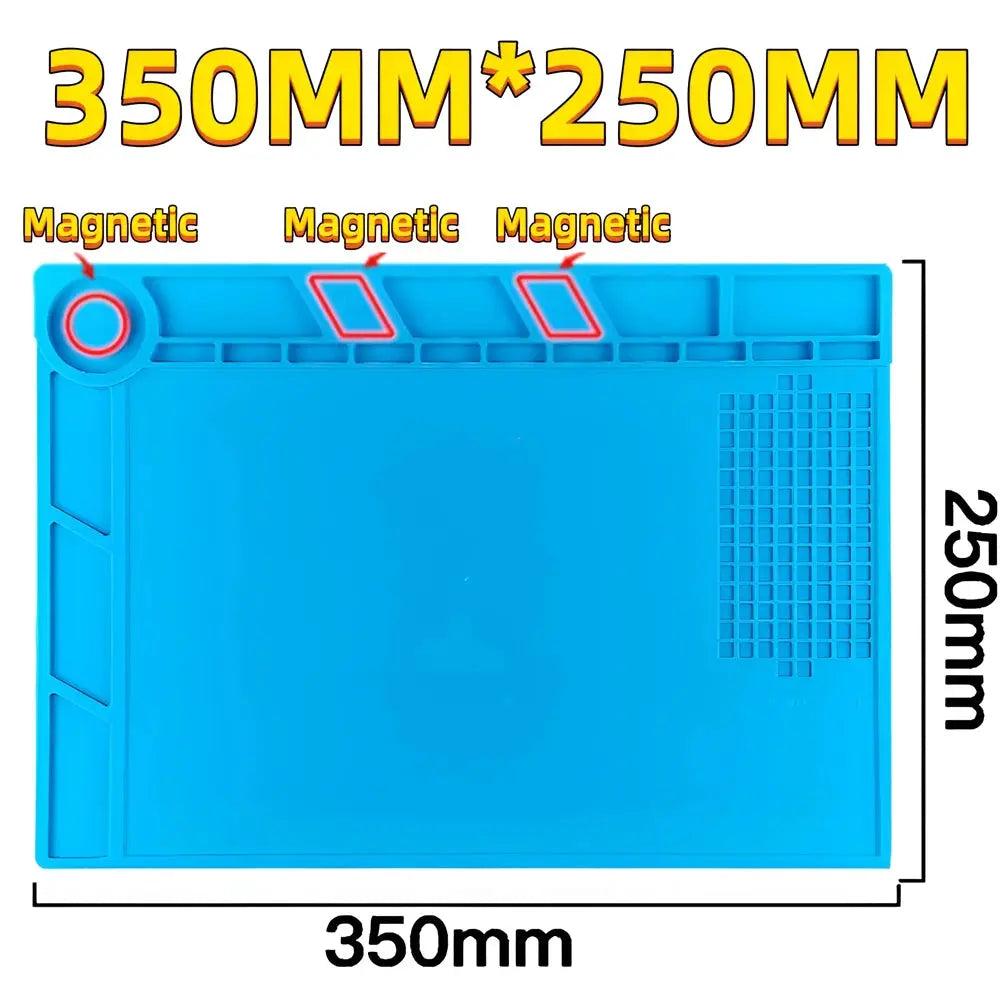 Silicone Soldering Mat ESD Antistatic Heat Resistant Workstation Pad for Electronics Repair and Maintenance