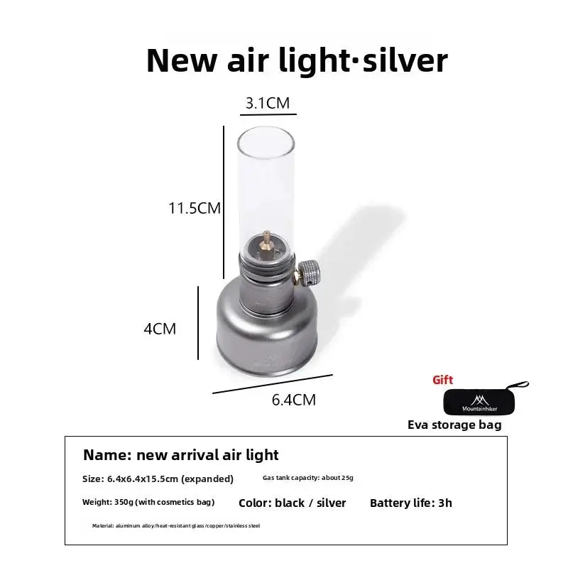 Mountainhiker Retro Butane Gas Light For Desktop Camping Picnic