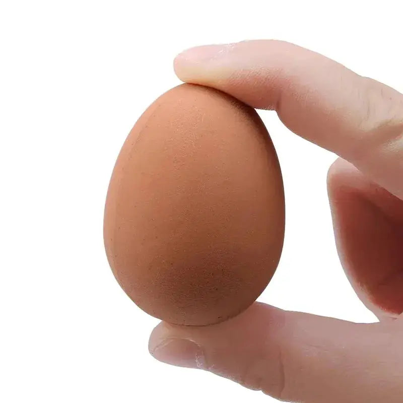 Novelty Bouncy Eggs Realistic Fake Rubber Bouncing Balls For Pranks And Pet Toy Farm Chicken Nesting Egg