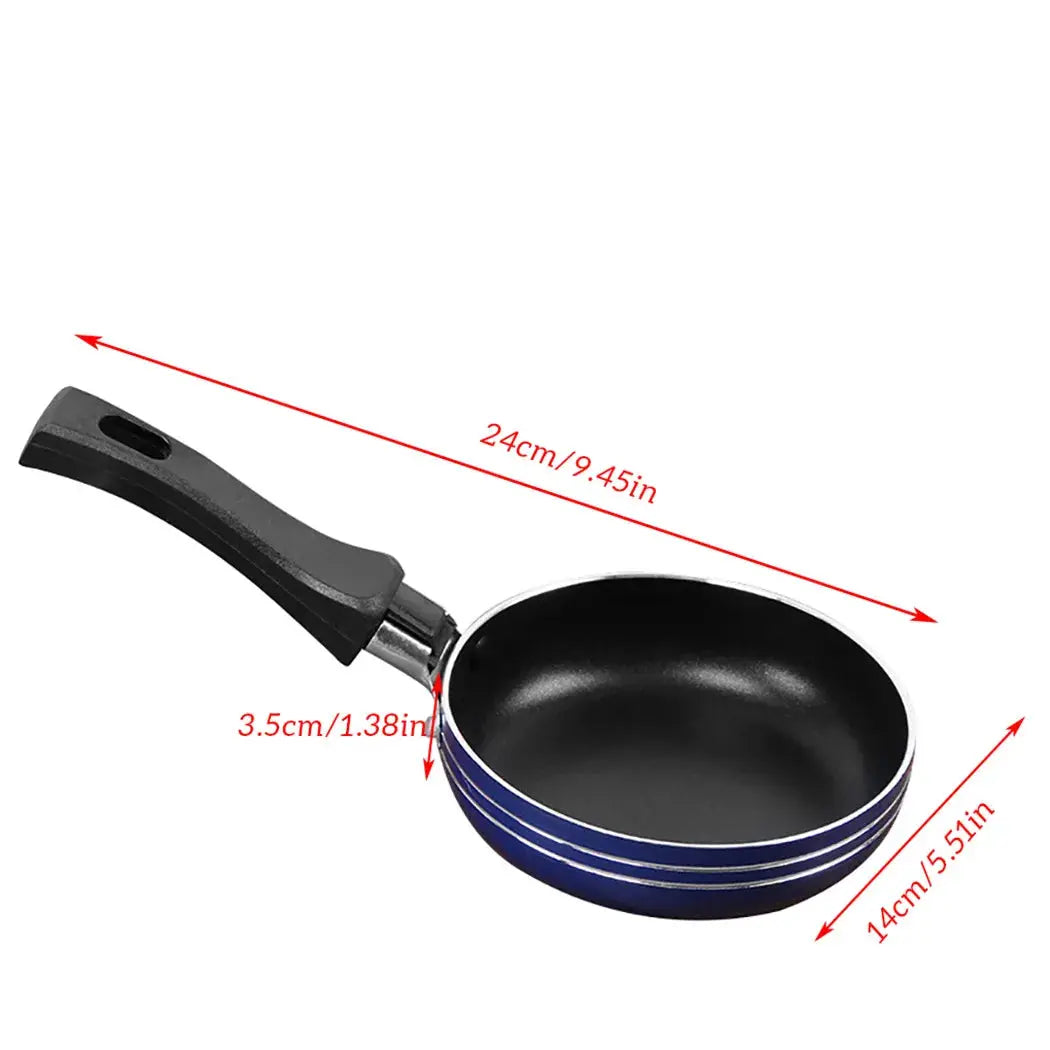 PrimeChef Mini Frying Pan Set 12cm 14cm 16cm 18cm Nonstick Stainless Steel Skillet For Single Serving Cooking