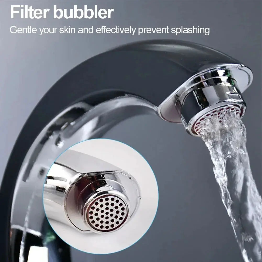 Simples Market chrome basin faucet with single lever, deck-mount, cold water only and ABS purifier for a 1-hole sink.