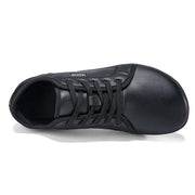 Simples Market wide version barefoot shoes, black lace-up unisex walking shoes with lightweight soft sole