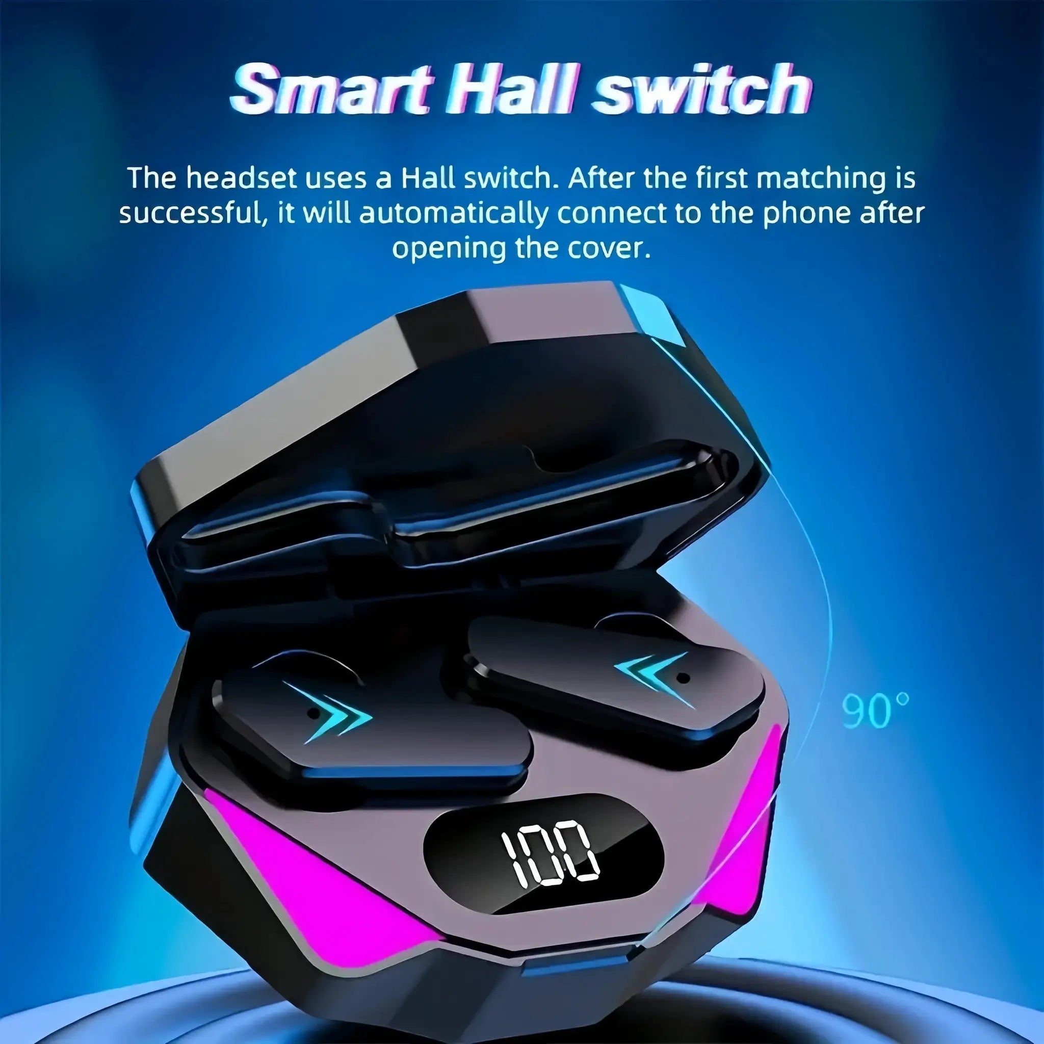 X15 TWS Wireless Gaming Earbuds With Microphone And LED Display Charging Case For Immersive Sound And Quick Charging