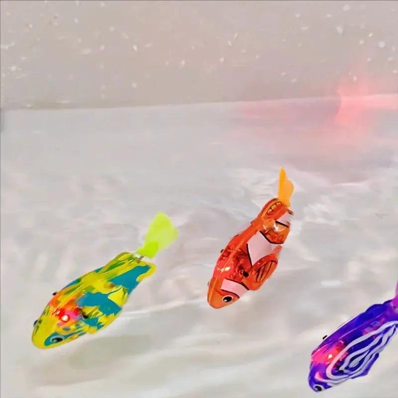 Light Up Baby Bath Toy Clownfish Swimming Electric Sensor Water Play Toy For Kids And Toddlers