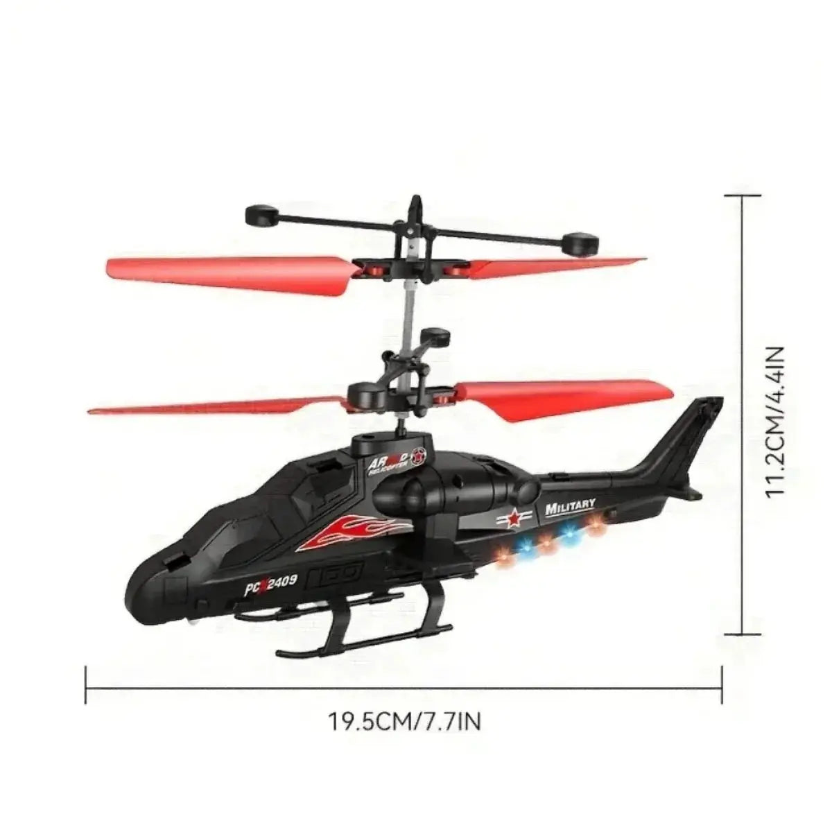 Magic Remote Control Helicopter Toy Hand Controlled 360 Degree Rotation Mini UFO Drone With LED Lights Birthday Gift