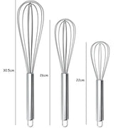 Stainless Steel Balloon Egg Whisk 8 Inch 10 Inch 12 Inch Beater for Eggs Cream Batter Kitchen Tools KC0231