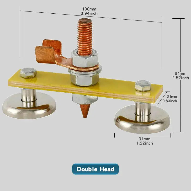 1 Pc Welding Magnet Head Magnetic Ground Clamp Holder For Welder Sheet Metal Repair And Ground Wire Fixture