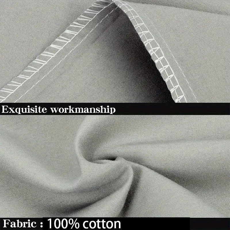 Pillowcase, color-block gray, 100% cotton brushed fabric, 1pc
