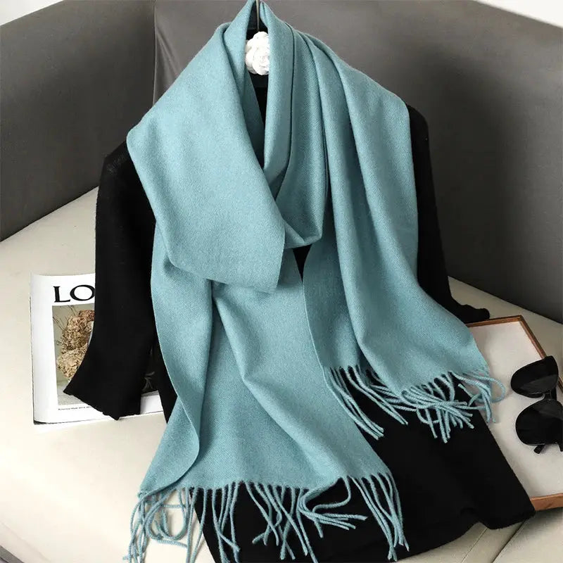 Brand 62 Womens Long Cashmere Blend Winter Scarf Hijab Shawl Wrap For Outdoor Warmth