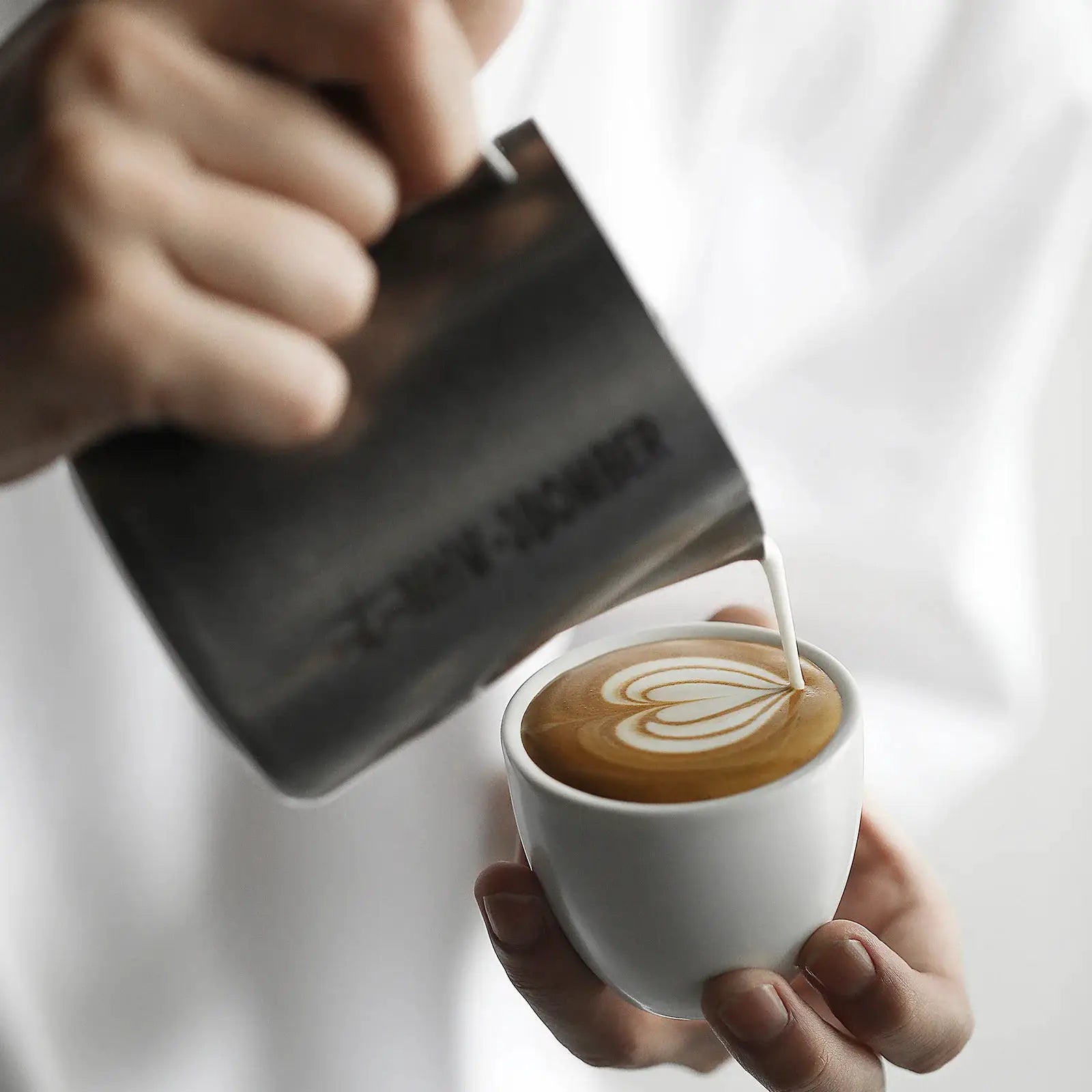 MHW 3 Bomber Espresso Mug 80ml Ceramic Coffee Cup and Saucer Set for Latte Art and Home Barista